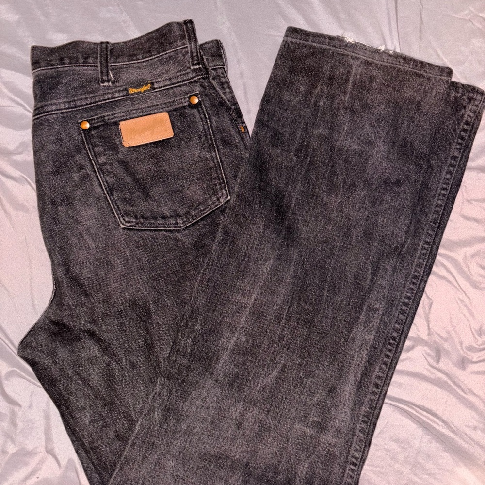 Wrangler Black Straight Jeans Classic Style